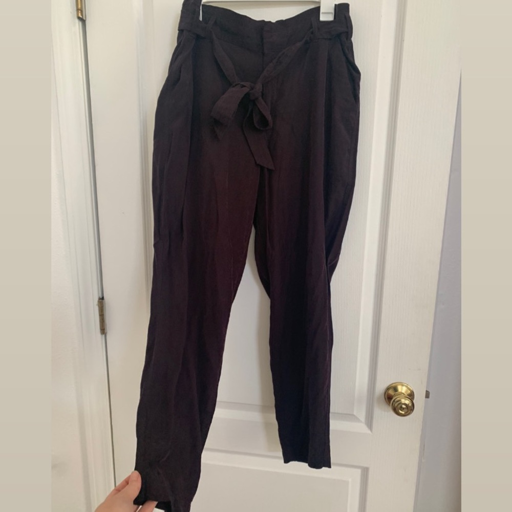 Old Navy high waisted straight leg pants in plum/ dark purple